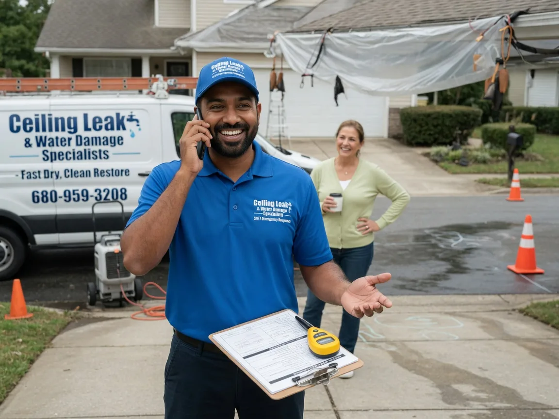Ceiling Leak Cleanup Melvern, KS FAQs